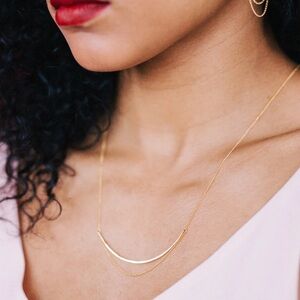 NWOT 14K Gold Fill Delicate Chain Necklace